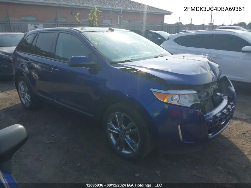 2013 Ford Edge Sel VIN: 2FMDK3JC4DBA69361 Lot: 12095936