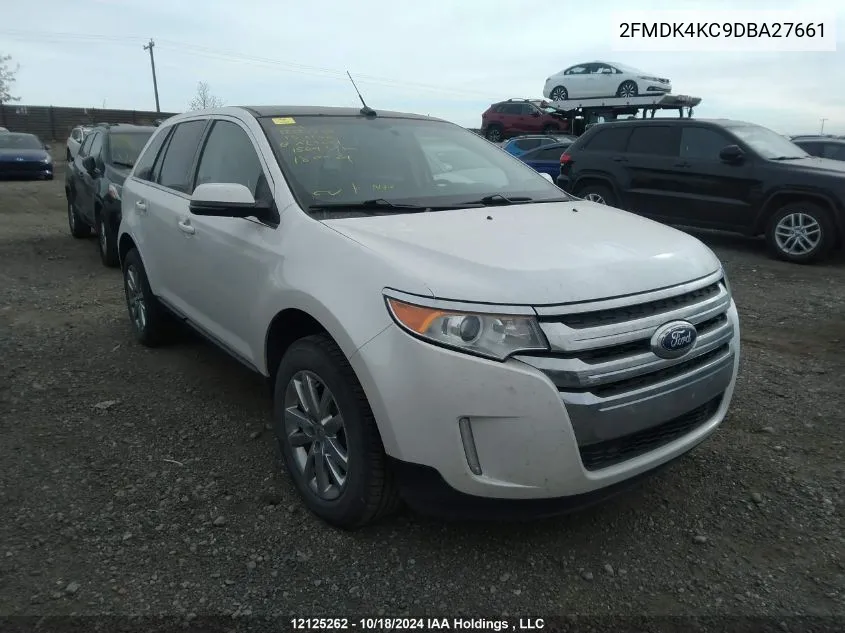 2013 Ford Edge Limited VIN: 2FMDK4KC9DBA27661 Lot: 12125262