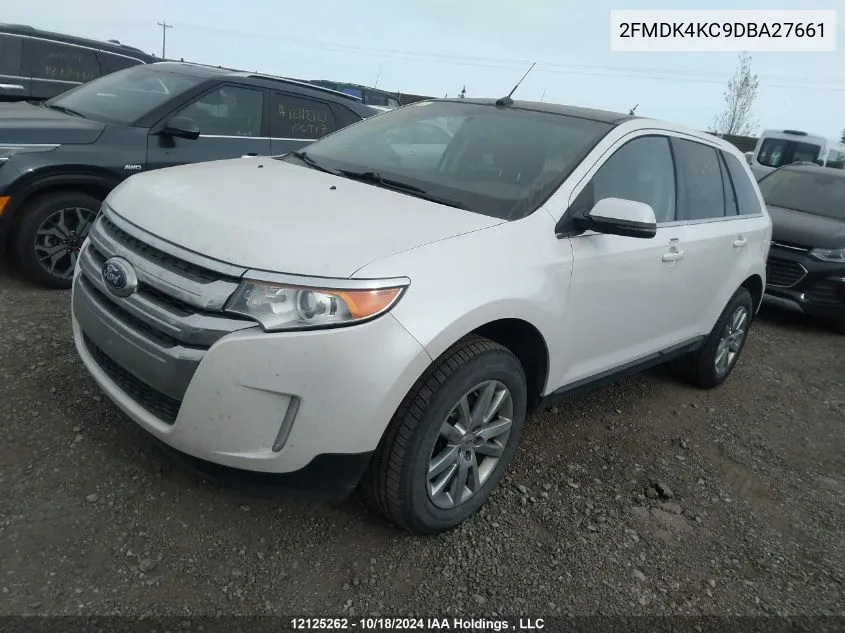 2013 Ford Edge Limited VIN: 2FMDK4KC9DBA27661 Lot: 12125262