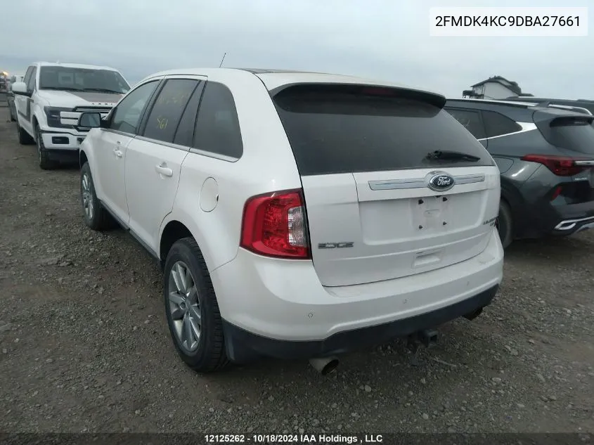 2013 Ford Edge Limited VIN: 2FMDK4KC9DBA27661 Lot: 12125262