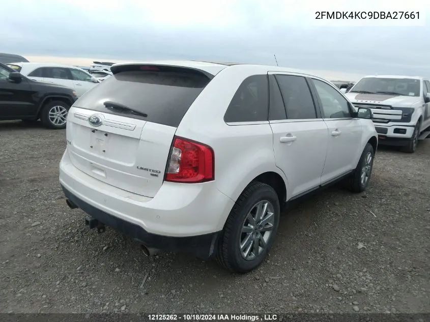 2013 Ford Edge Limited VIN: 2FMDK4KC9DBA27661 Lot: 12125262