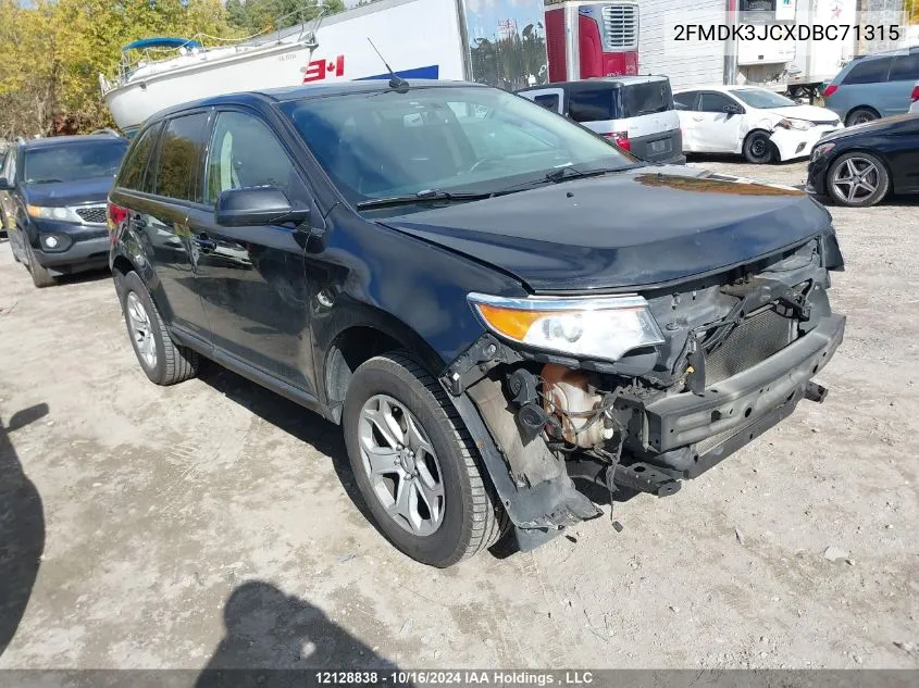 2013 Ford Edge Sel VIN: 2FMDK3JCXDBC71315 Lot: 12128838