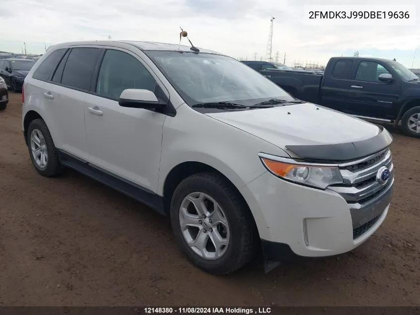 2013 Ford Edge Sel VIN: 2FMDK3J99DBE19636 Lot: 12148380