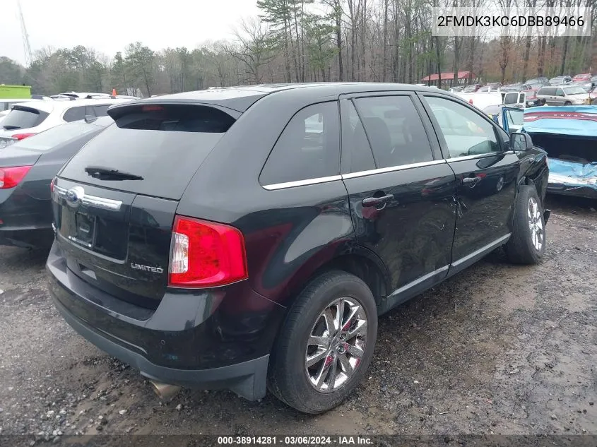 2013 Ford Edge Limited VIN: 2FMDK3KC6DBB89466 Lot: 38914281