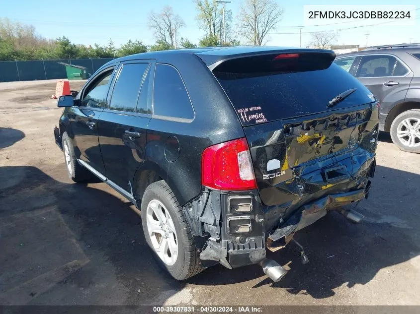 2013 Ford Edge Sel VIN: 2FMDK3JC3DBB82234 Lot: 39307831