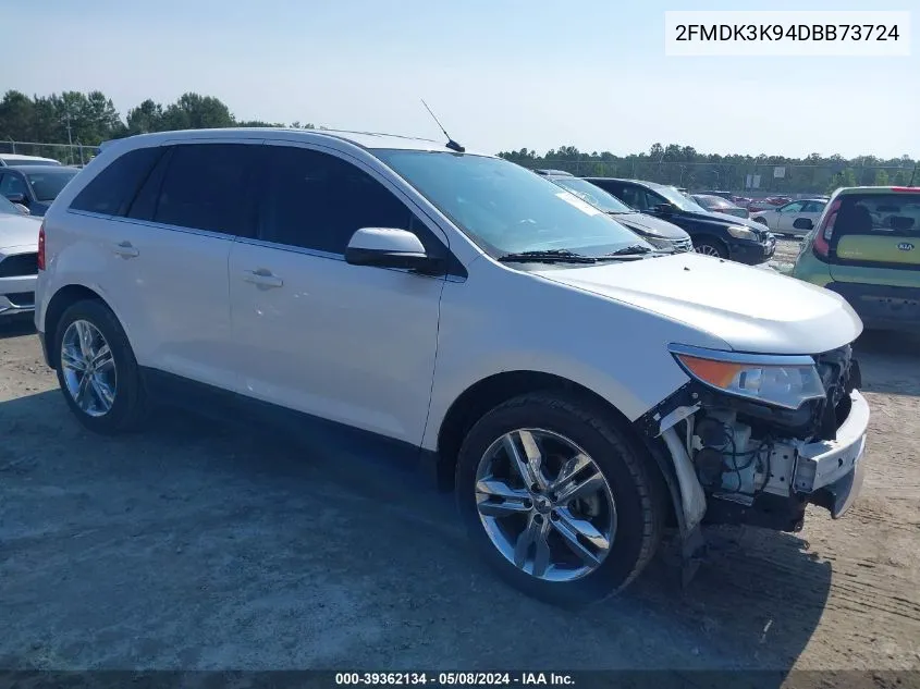 2013 Ford Edge Limited VIN: 2FMDK3K94DBB73724 Lot: 39362134