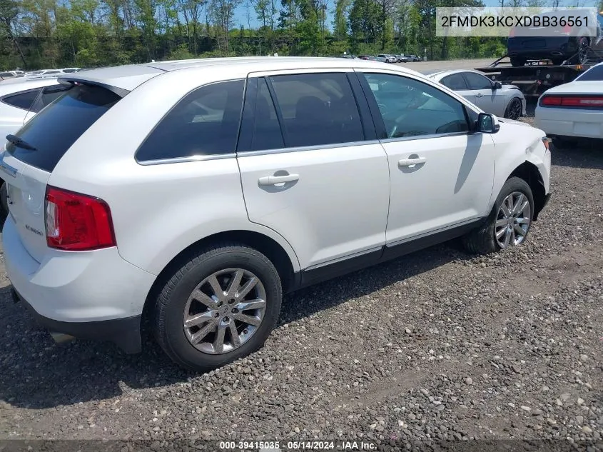 2013 Ford Edge Limited VIN: 2FMDK3KCXDBB36561 Lot: 39415035