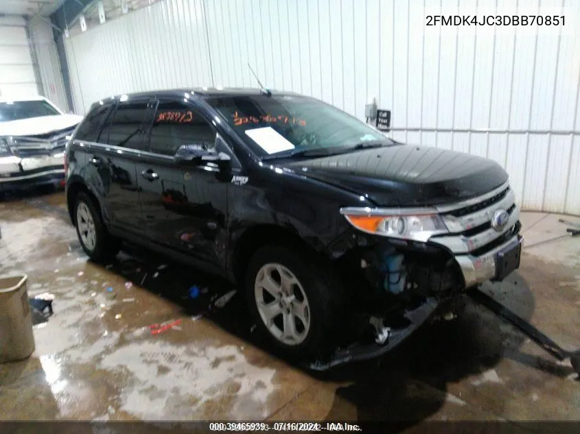 2FMDK4JC3DBB70851 2013 Ford Edge Sel