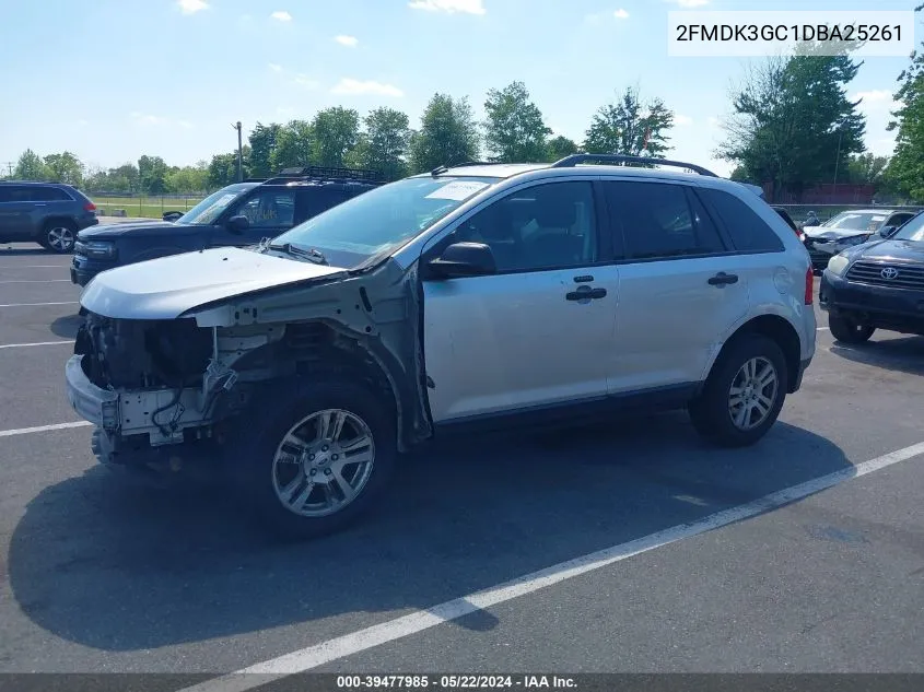 2013 Ford Edge Se VIN: 2FMDK3GC1DBA25261 Lot: 39477985