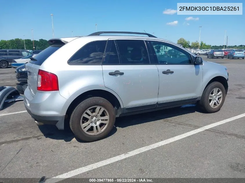 2013 Ford Edge Se VIN: 2FMDK3GC1DBA25261 Lot: 39477985