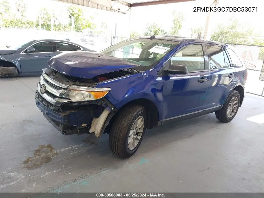 2013 Ford Edge Se VIN: 2FMDK3GC7DBC53071 Lot: 39508903