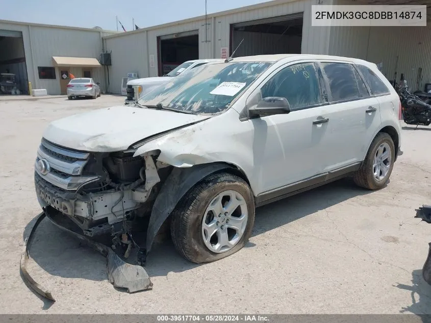 2013 Ford Edge Se VIN: 2FMDK3GC8DBB14874 Lot: 39517704