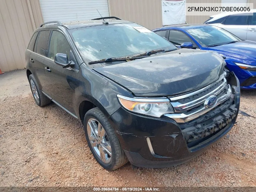 2FMDK3KC7DBE06006 2013 Ford Edge Limited