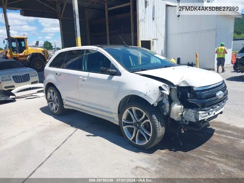 2FMDK4AK5DBE27290 2013 Ford Edge Sport