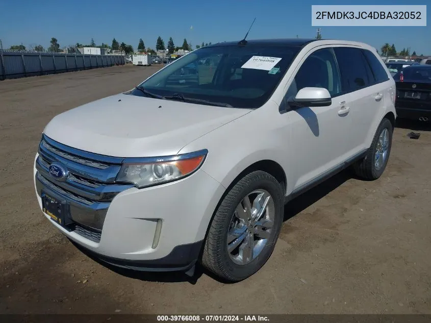 2013 Ford Edge Sel VIN: 2FMDK3JC4DBA32052 Lot: 39766008