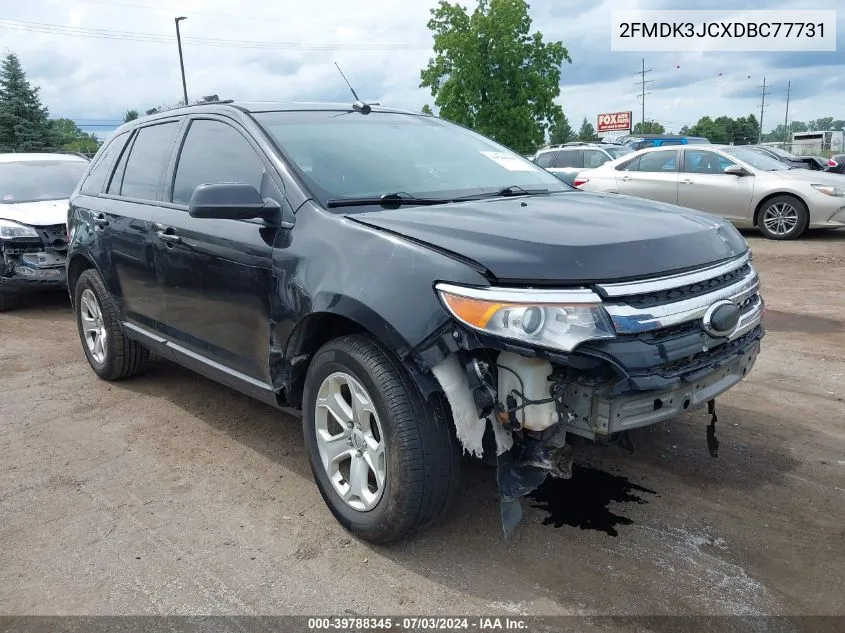 2013 Ford Edge Sel VIN: 2FMDK3JCXDBC77731 Lot: 39788345