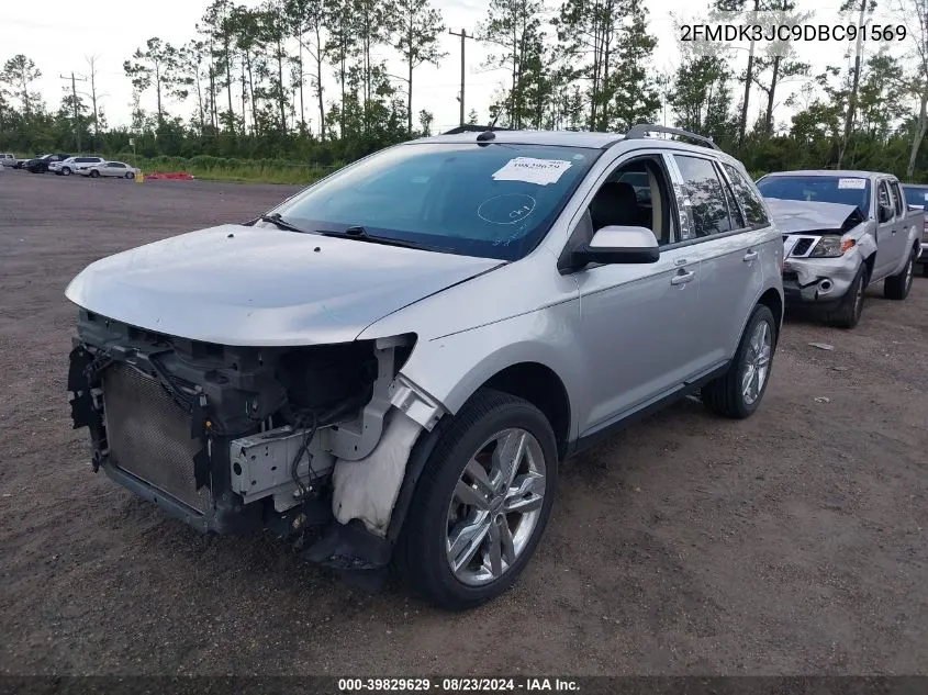 2013 Ford Edge Sel VIN: 2FMDK3JC9DBC91569 Lot: 39829629