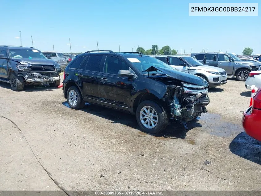 2FMDK3GC0DBB24217 2013 Ford Edge Se