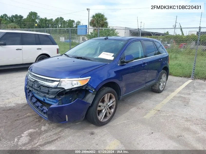 2FMDK3KC1DBC20431 2013 Ford Edge Limited