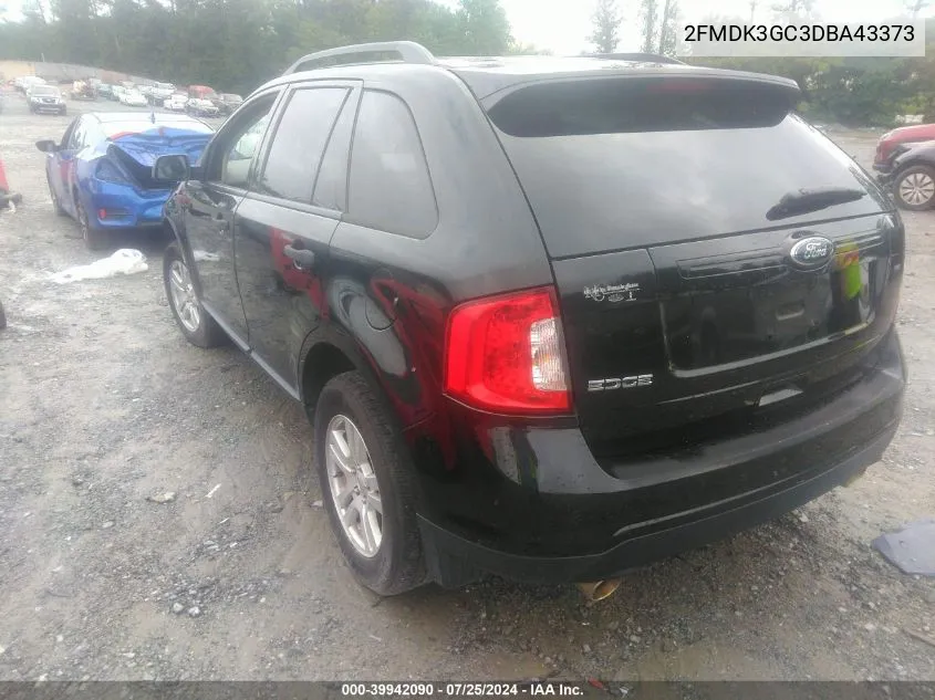 2FMDK3GC3DBA43373 2013 Ford Edge Se