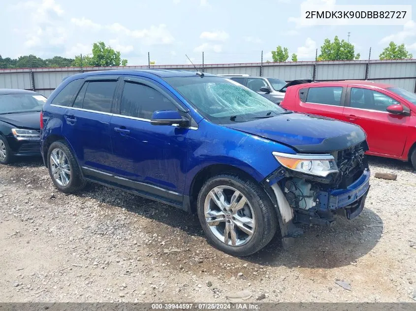 2013 Ford Edge Limited VIN: 2FMDK3K90DBB82727 Lot: 39944597