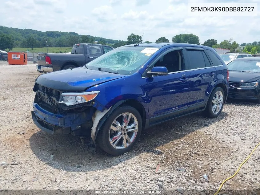 2013 Ford Edge Limited VIN: 2FMDK3K90DBB82727 Lot: 39944597