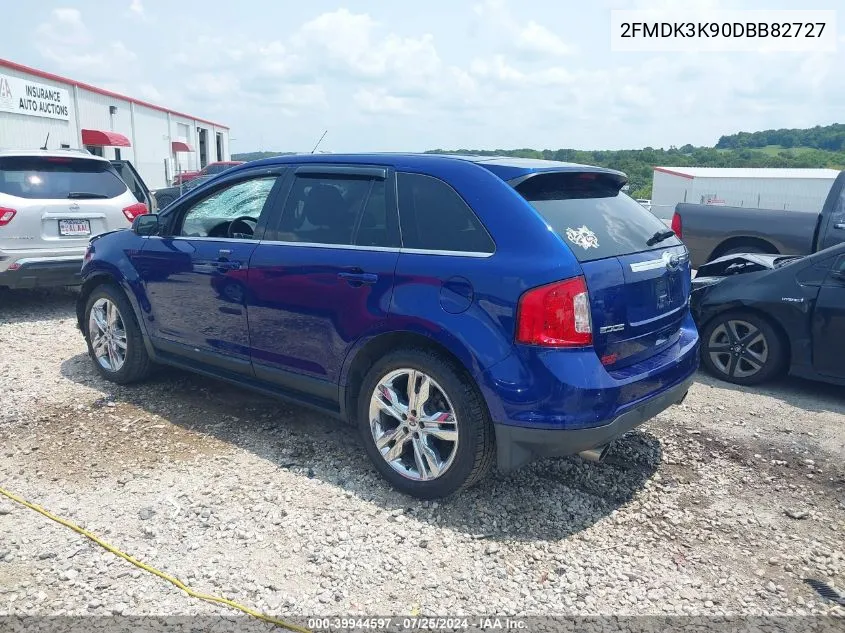 2013 Ford Edge Limited VIN: 2FMDK3K90DBB82727 Lot: 39944597