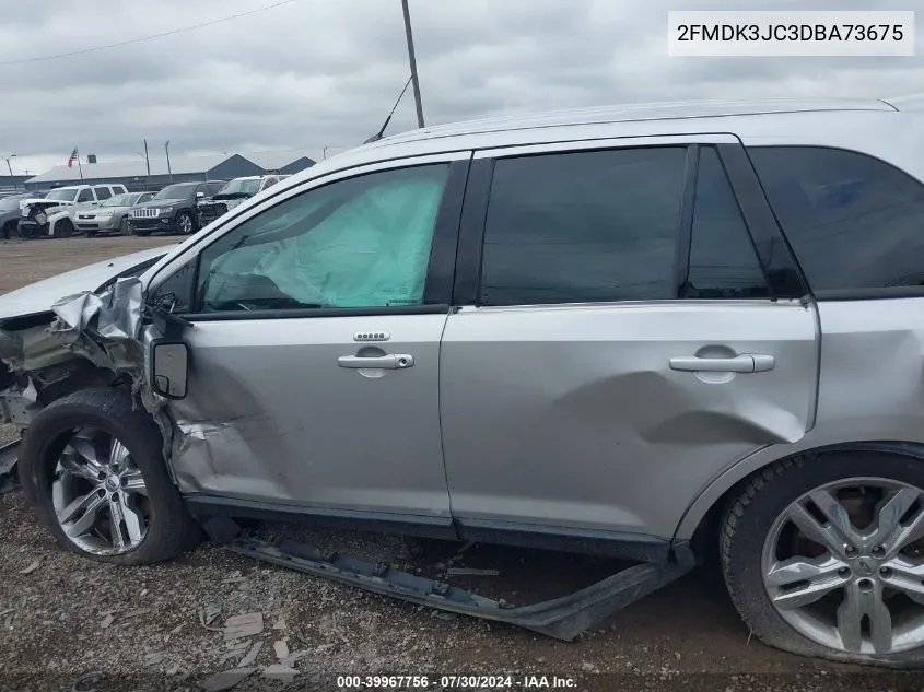 2013 Ford Edge Sel VIN: 2FMDK3JC3DBA73675 Lot: 40346887