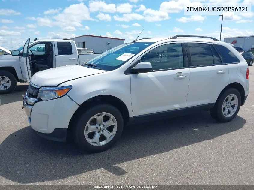 2013 Ford Edge Sel VIN: 2FMDK4JC5DBB96321 Lot: 40012468