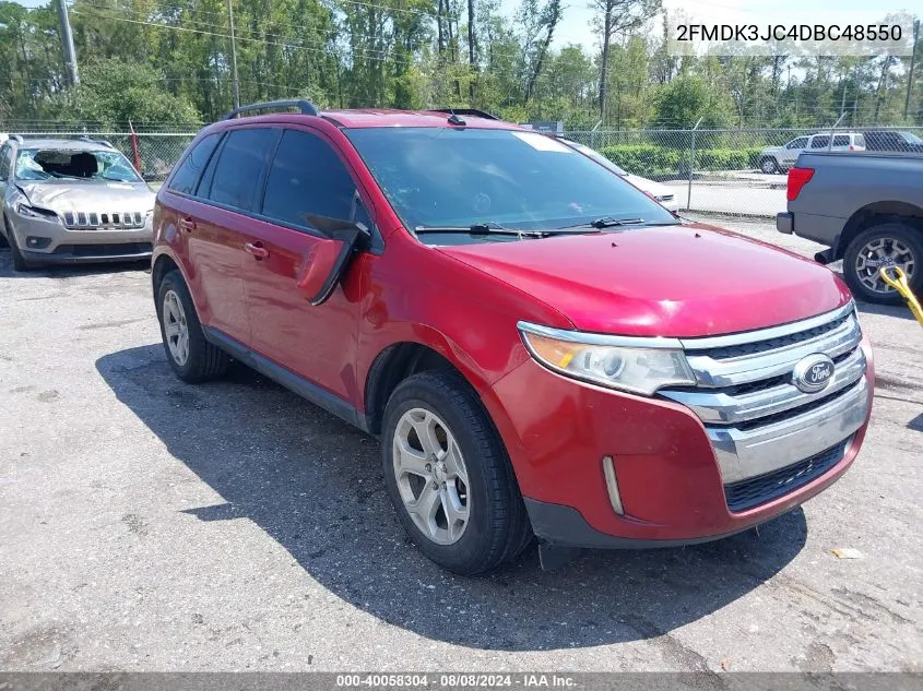 2013 Ford Edge Sel VIN: 2FMDK3JC4DBC48550 Lot: 40058304