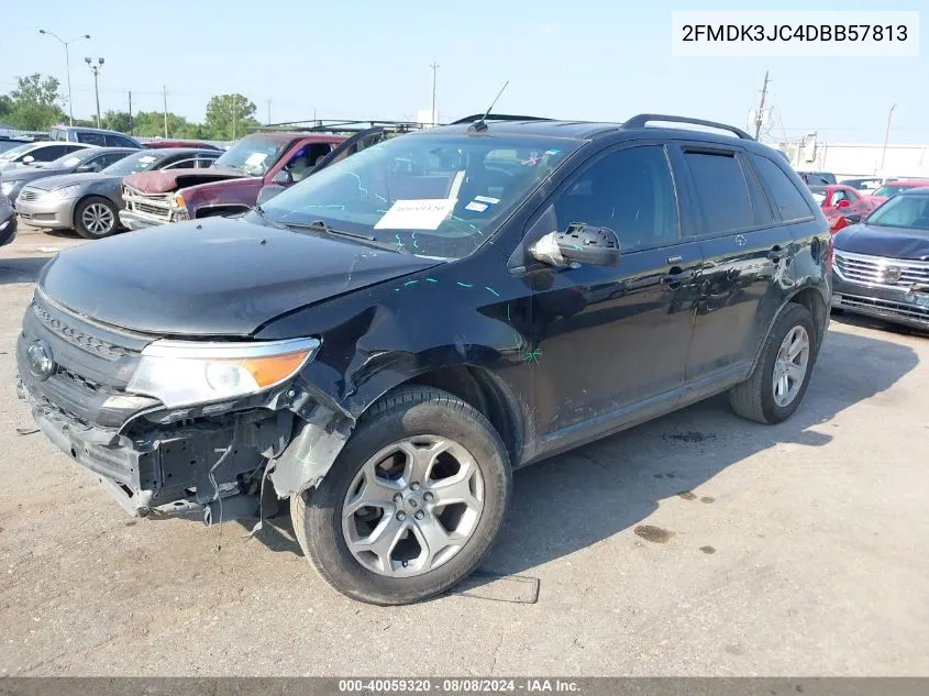 2013 Ford Edge Sel VIN: 2FMDK3JC4DBB57813 Lot: 40059320