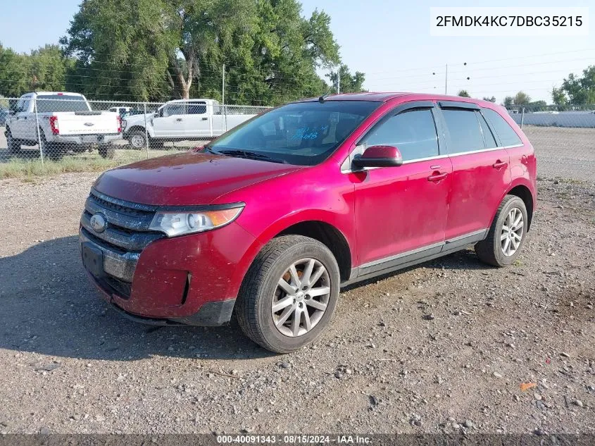 2FMDK4KC7DBC35215 2013 Ford Edge Limited