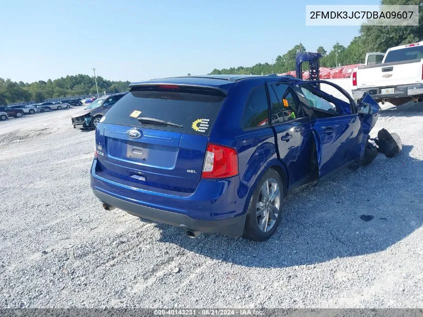 2013 Ford Edge Sel VIN: 2FMDK3JC7DBA09607 Lot: 40143231