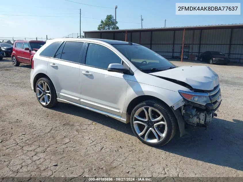 2013 Ford Edge Sport VIN: 2FMDK4AK8DBA77637 Lot: 40185696