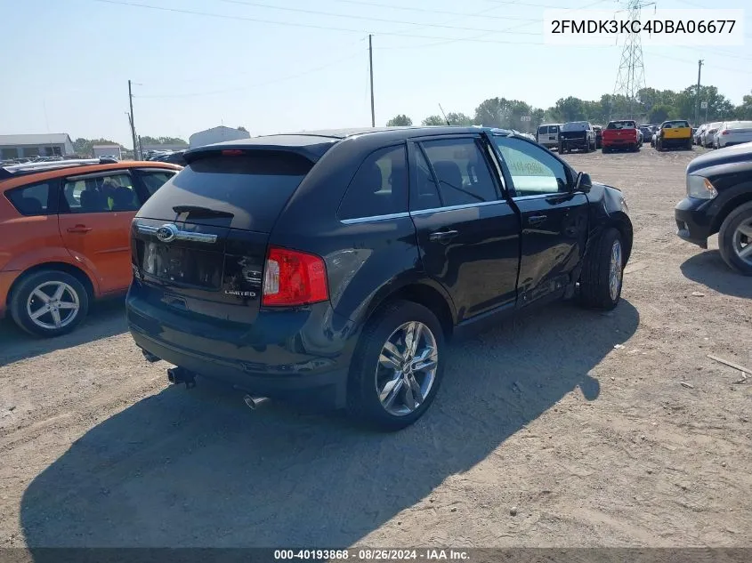 2013 Ford Edge Limited VIN: 2FMDK3KC4DBA06677 Lot: 40193868