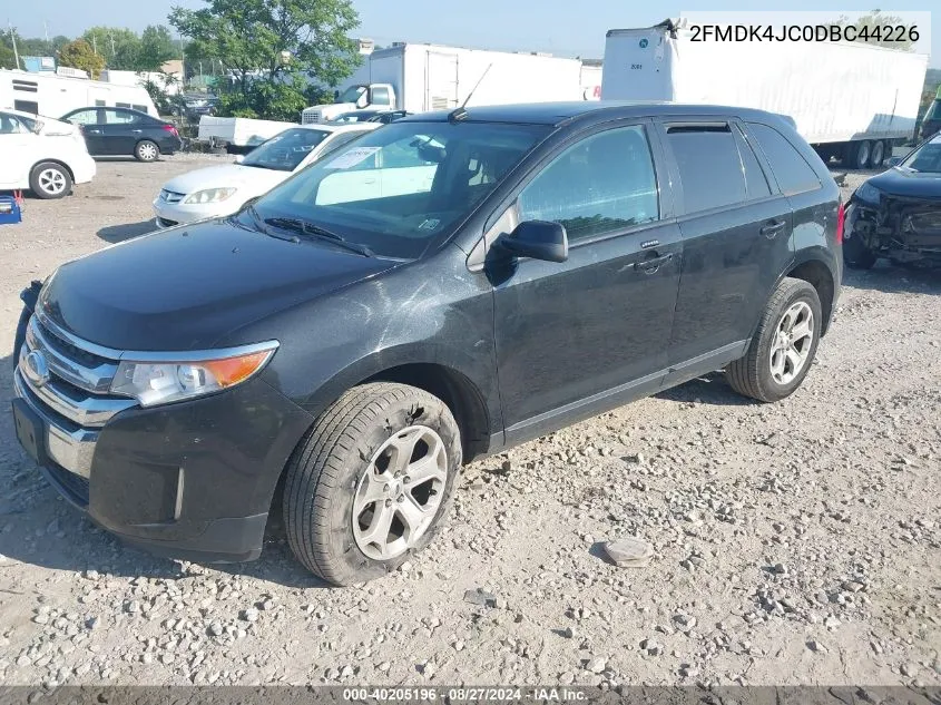 2013 Ford Edge Sel VIN: 2FMDK4JC0DBC44226 Lot: 40205196