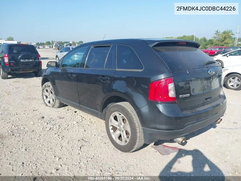 2013 Ford Edge Sel VIN: 2FMDK4JC0DBC44226 Lot: 40205196