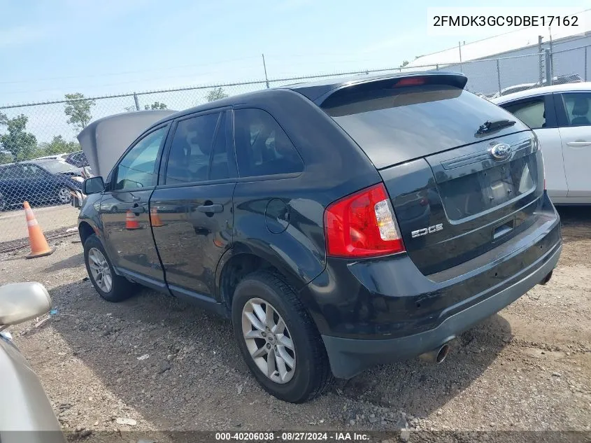 2013 Ford Edge Se VIN: 2FMDK3GC9DBE17162 Lot: 40206038