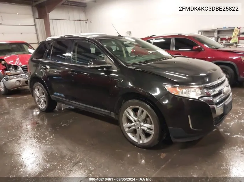 2013 Ford Edge Limited VIN: 2FMDK4KC3DBE25822 Lot: 40210461