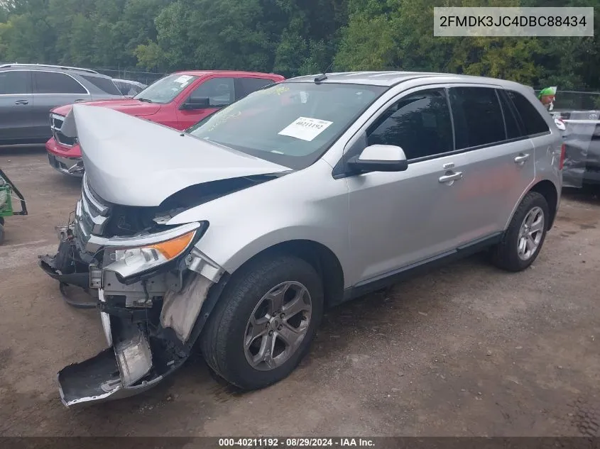 2013 Ford Edge Sel VIN: 2FMDK3JC4DBC88434 Lot: 40211192