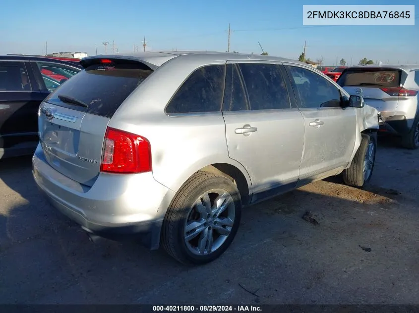 2013 Ford Edge Limited VIN: 2FMDK3KC8DBA76845 Lot: 40211800