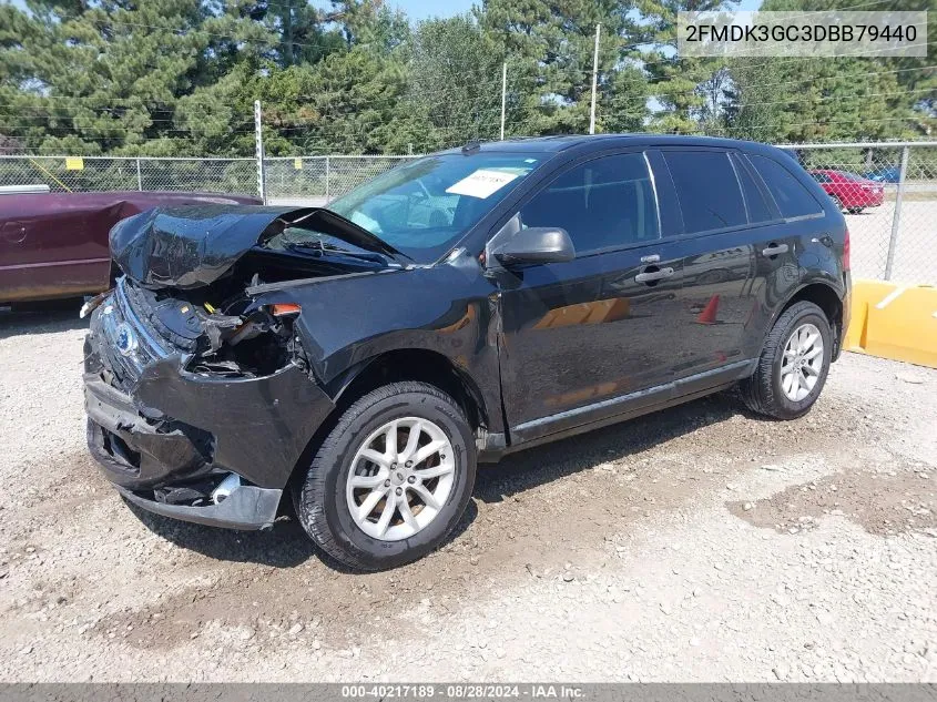 2013 Ford Edge Se VIN: 2FMDK3GC3DBB79440 Lot: 40217189