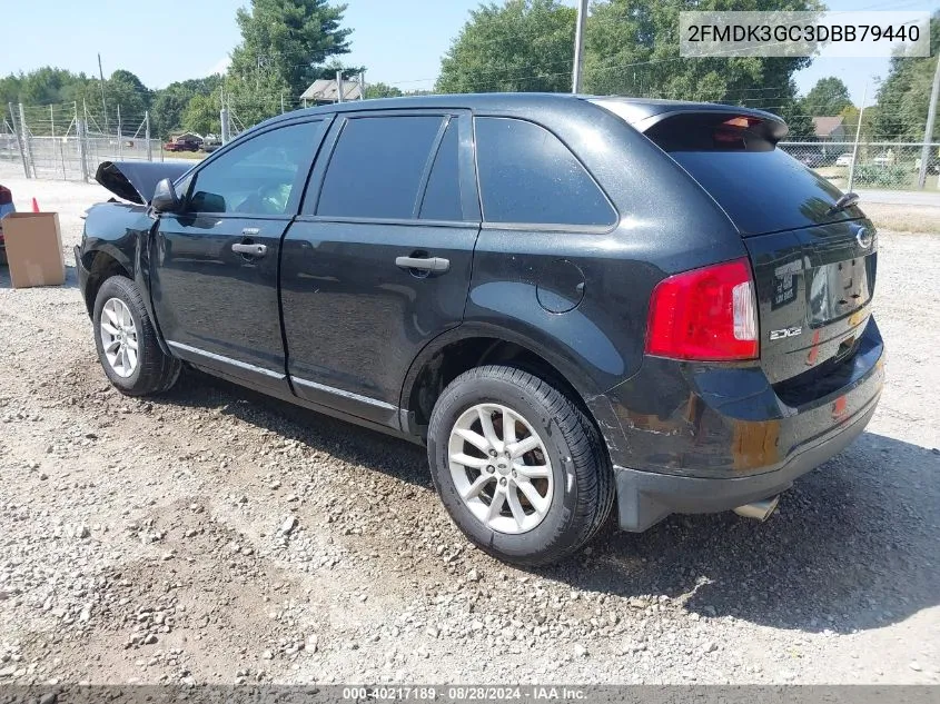 2013 Ford Edge Se VIN: 2FMDK3GC3DBB79440 Lot: 40217189