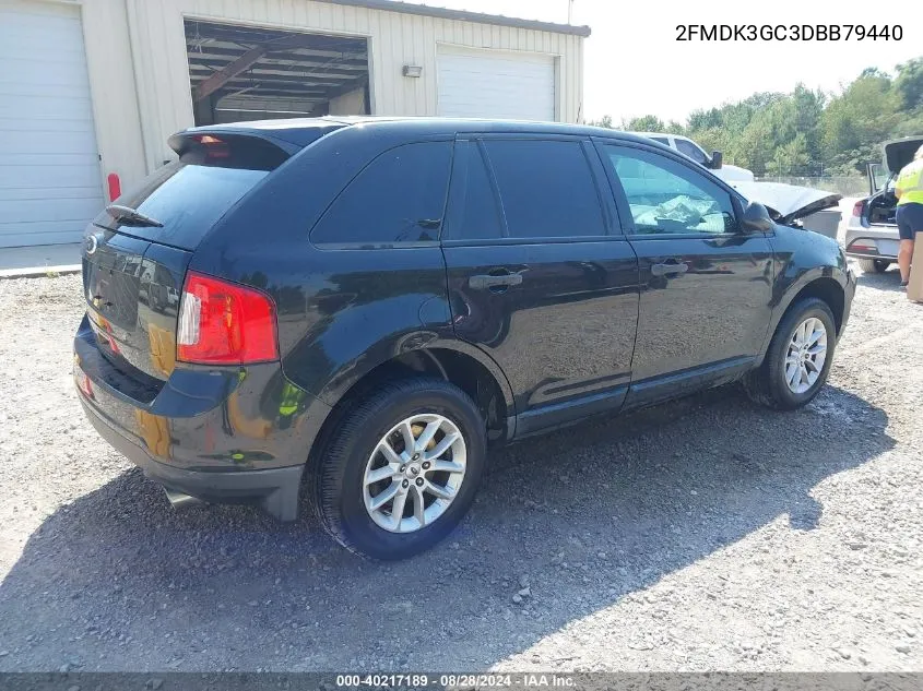 2013 Ford Edge Se VIN: 2FMDK3GC3DBB79440 Lot: 40217189