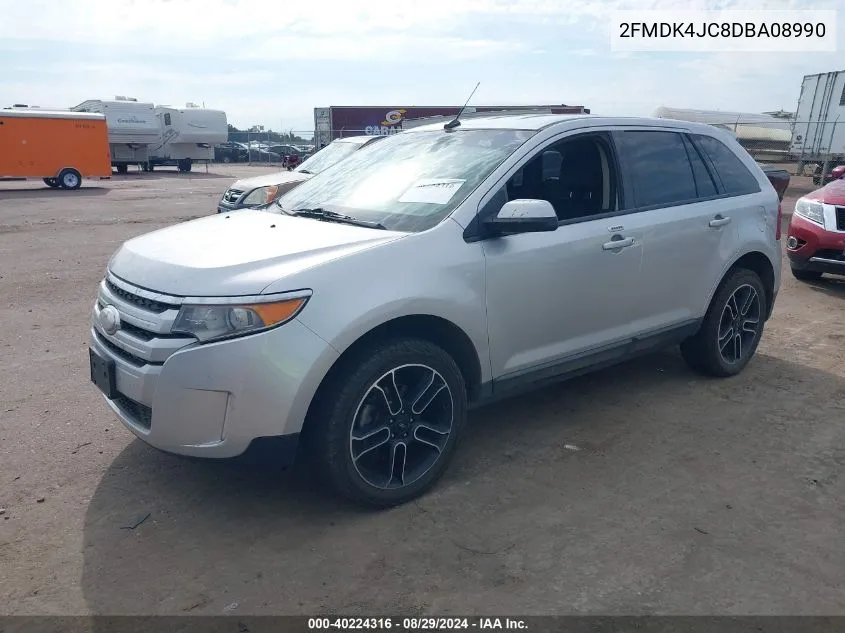 2FMDK4JC8DBA08990 2013 Ford Edge Sel