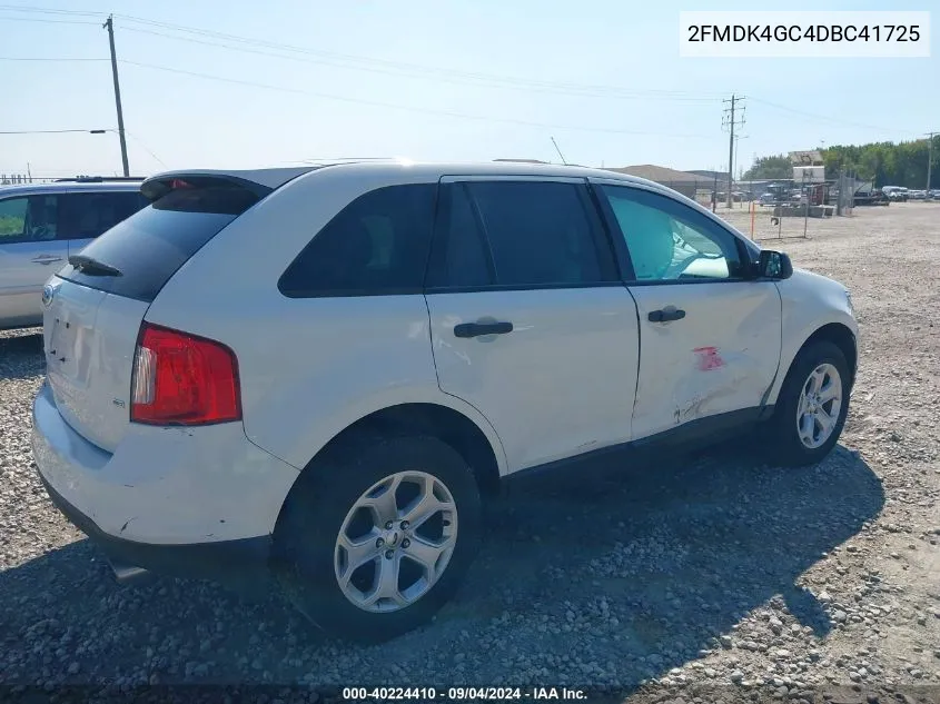 2013 Ford Edge Se VIN: 2FMDK4GC4DBC41725 Lot: 40224410