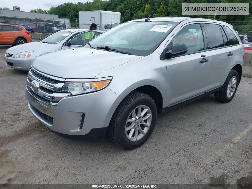 2013 Ford Edge Se VIN: 2FMDK3GC4DBE26349 Lot: 40229804