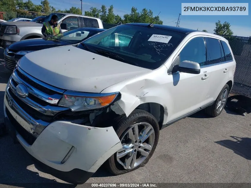 2013 Ford Edge Limited VIN: 2FMDK3KCXDBA93789 Lot: 40237696