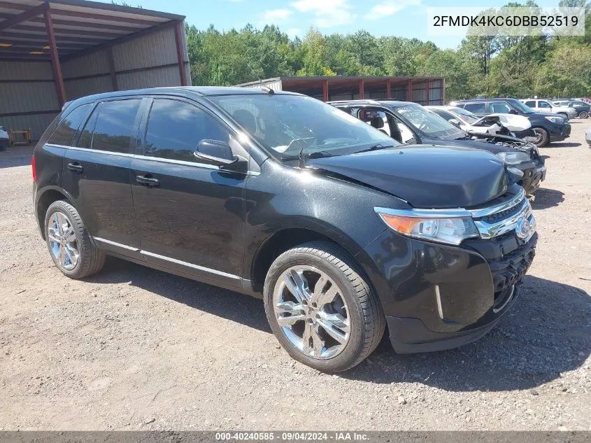 2013 Ford Edge Limited VIN: 2FMDK4KC6DBB52519 Lot: 40240585