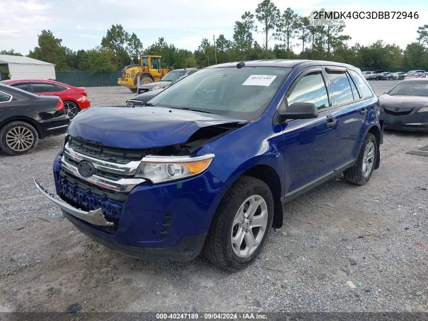 2FMDK4GC3DBB72946 2013 Ford Edge Se